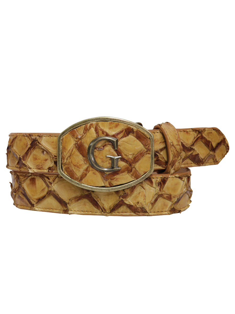 El General Exotic Monster Fish Leather Belt - Orix 45307