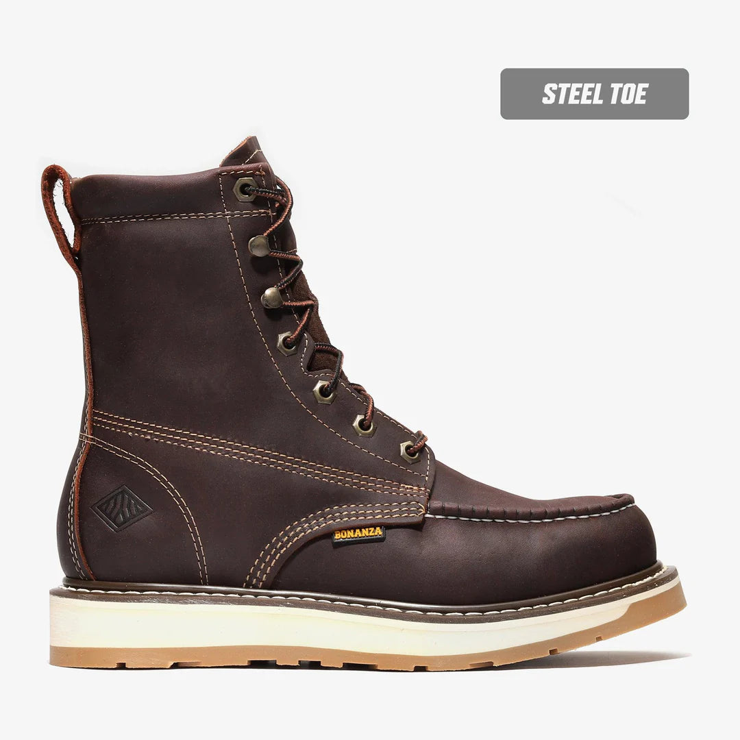 FRONTIER DUAL 8" MOC TOE (STEEL TOE)